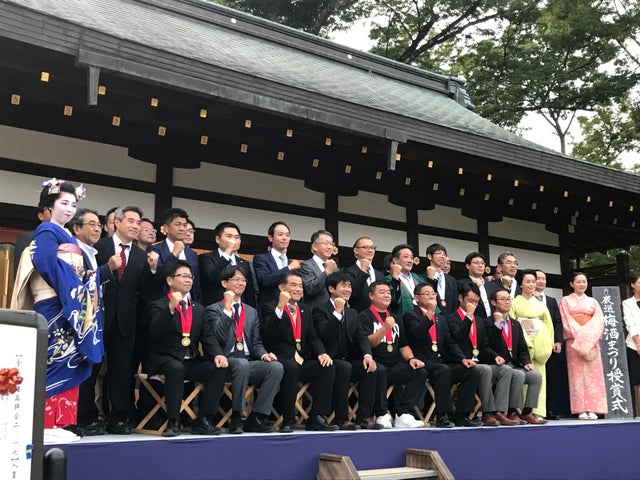 全国梅酒品評会表彰式・全国の酒蔵メーカーが京都・北野天満宮に。