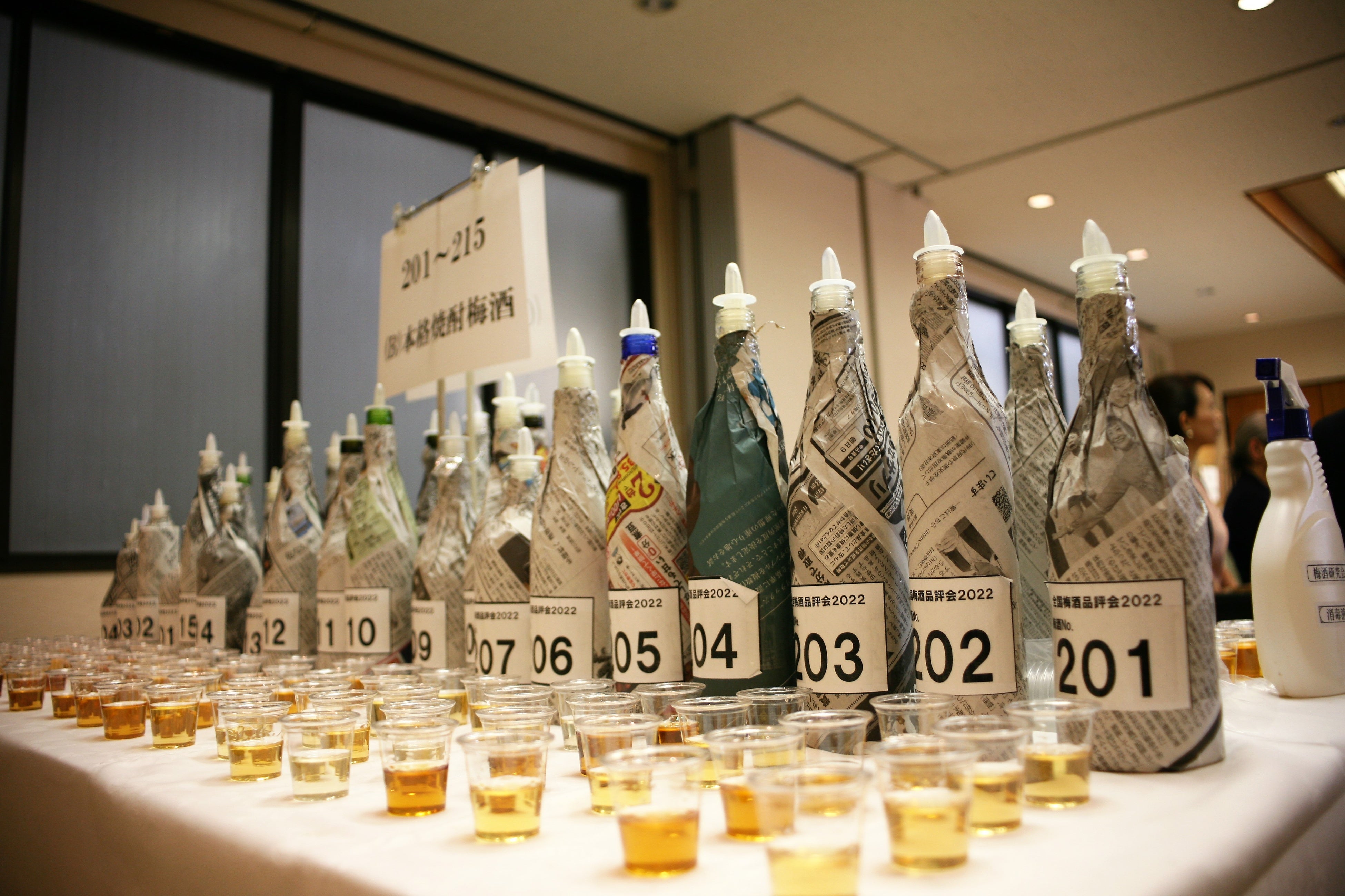 ブラインドテイスティングのための梅酒