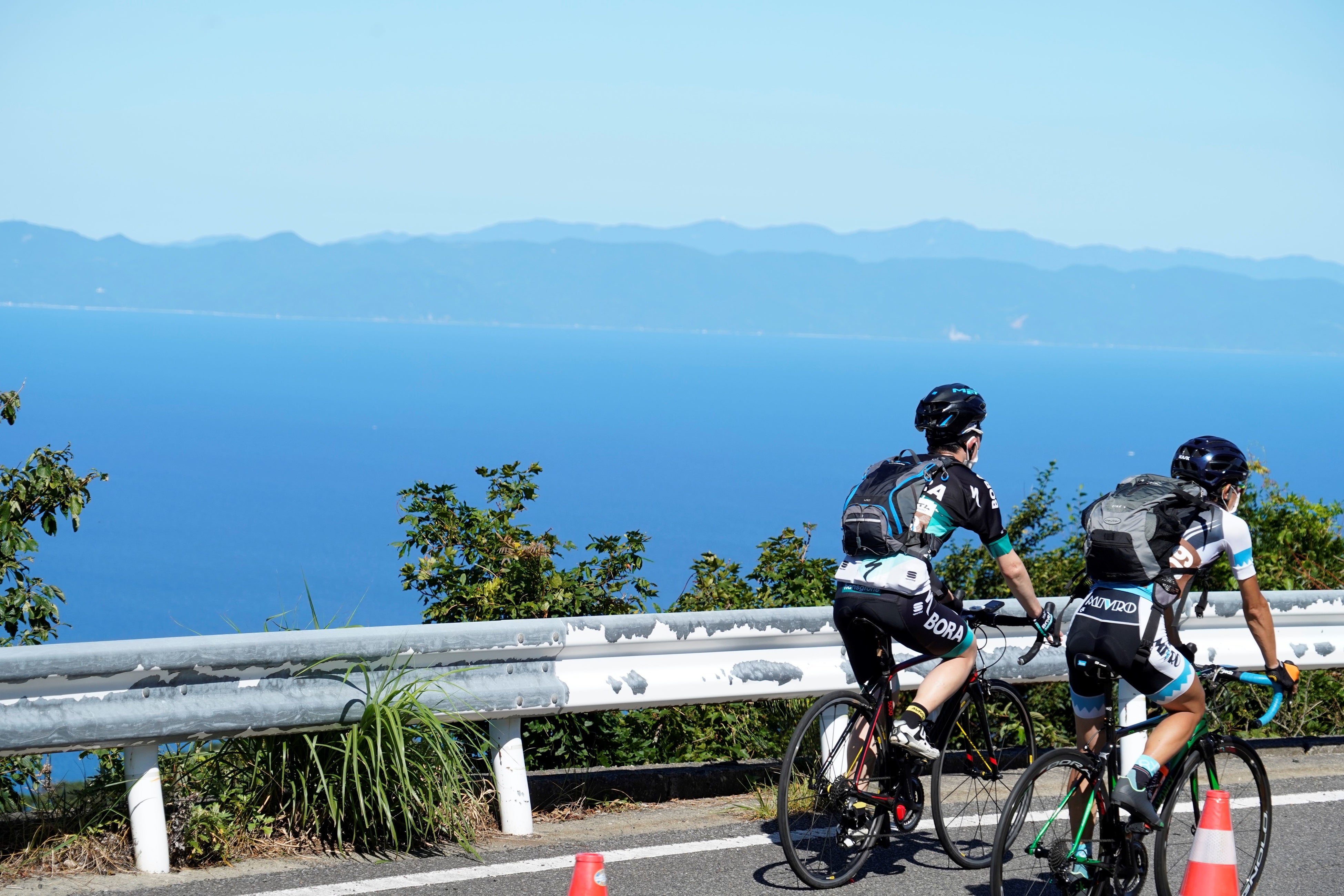 天気がよければ佐渡島も見えます