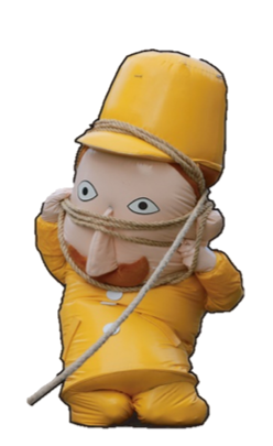 凧綱にまかれるレルヒさん