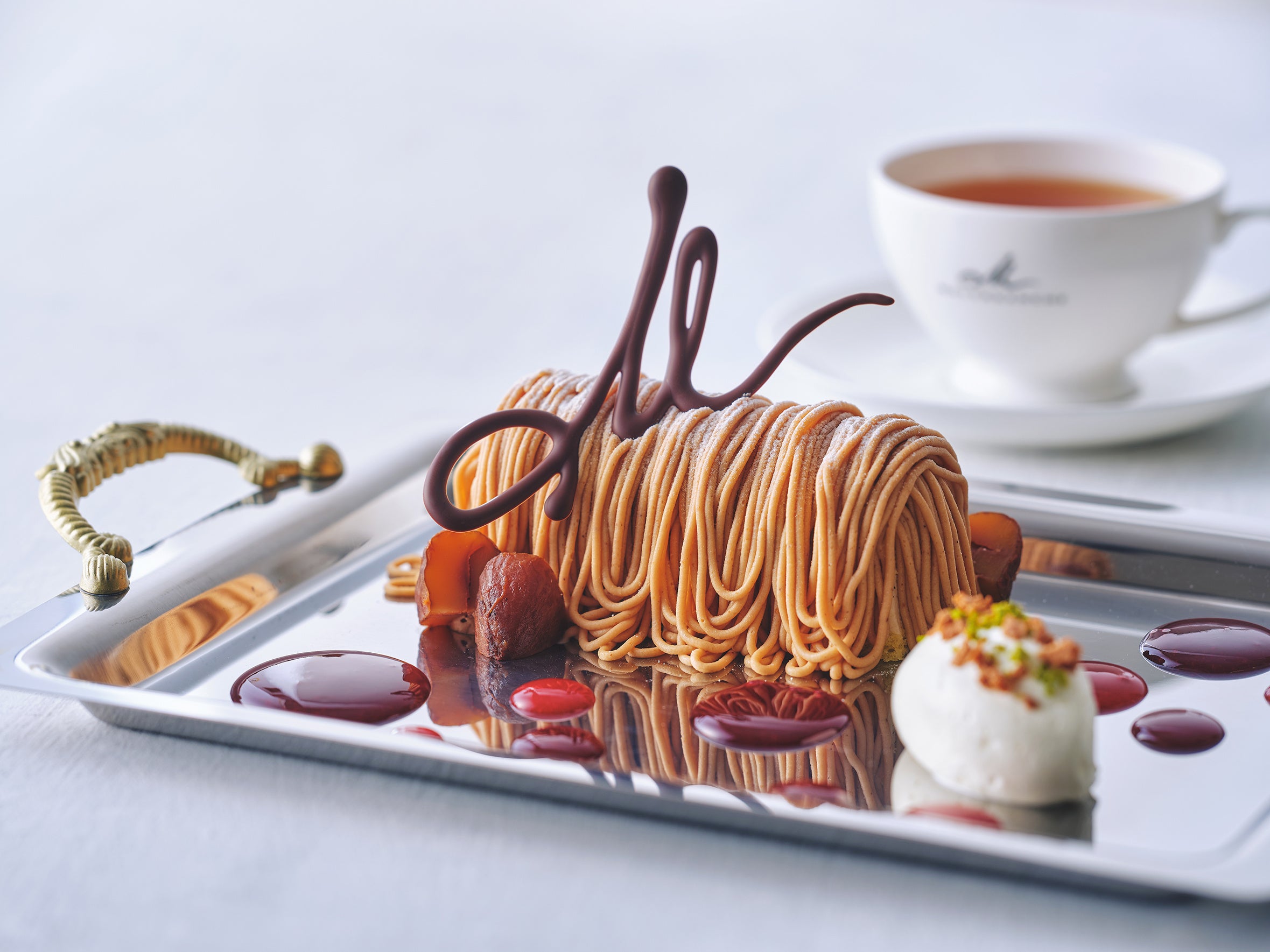 絞りたてモンブランデザート 京都紅茶セット