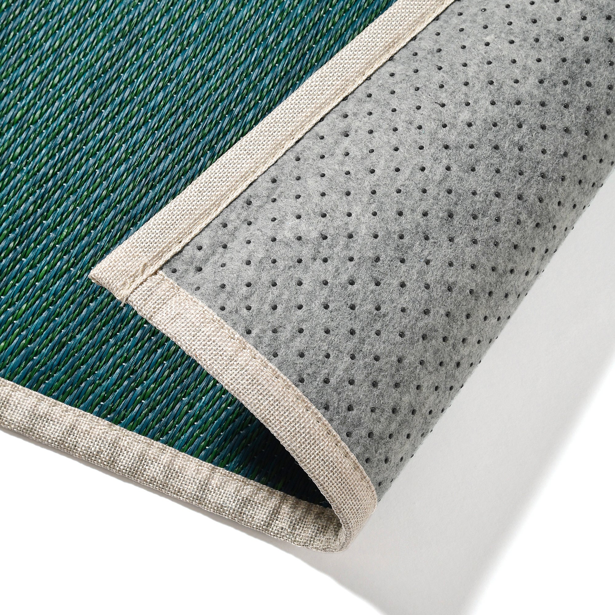 Francfrancフランフラン　バイカラーい草ゴザラグ　L＆Sサイズ2点セット Francfranc初 “い草”を使用した「バイカラー い草」シリーズを4