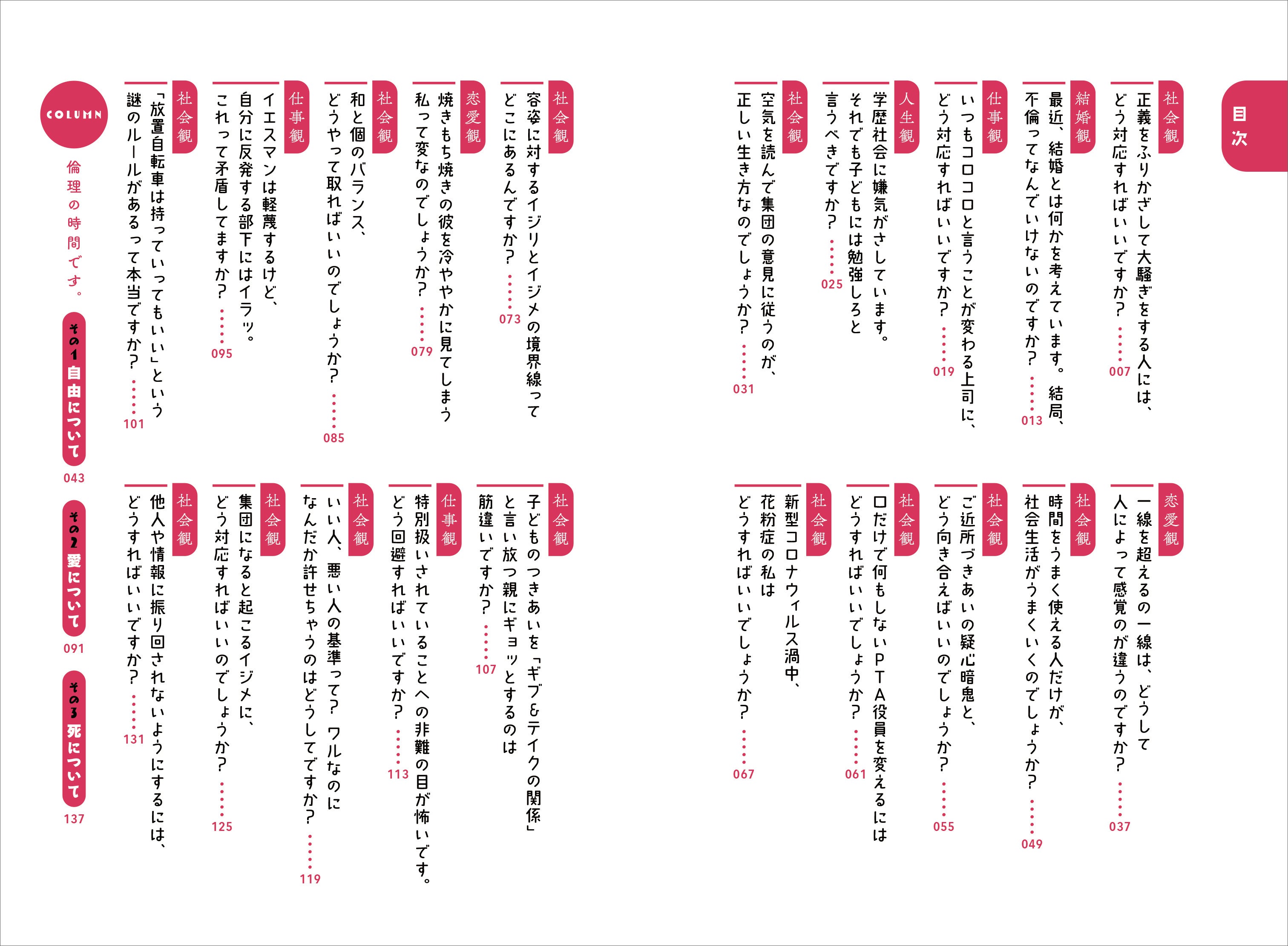 『半径３メートルの倫理』目次