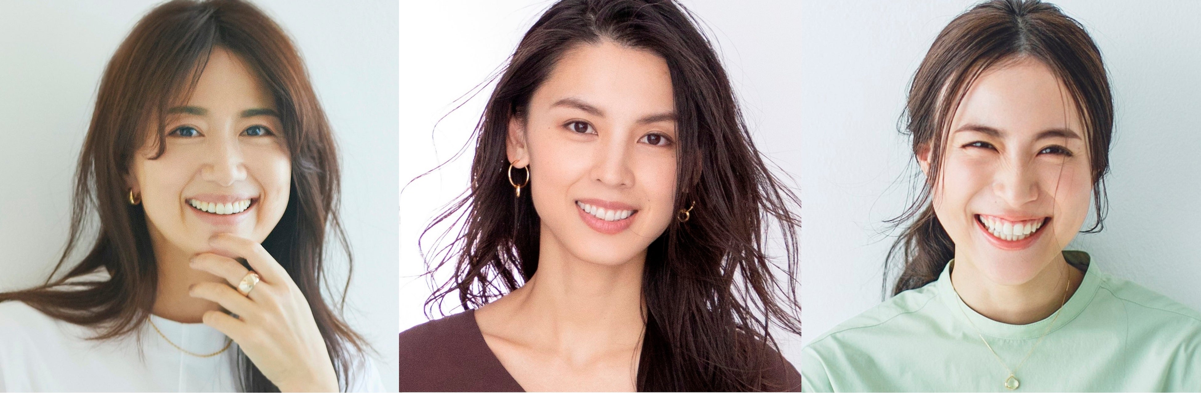 左から東原亜希、申真衣、笹川友里（敬称略）　