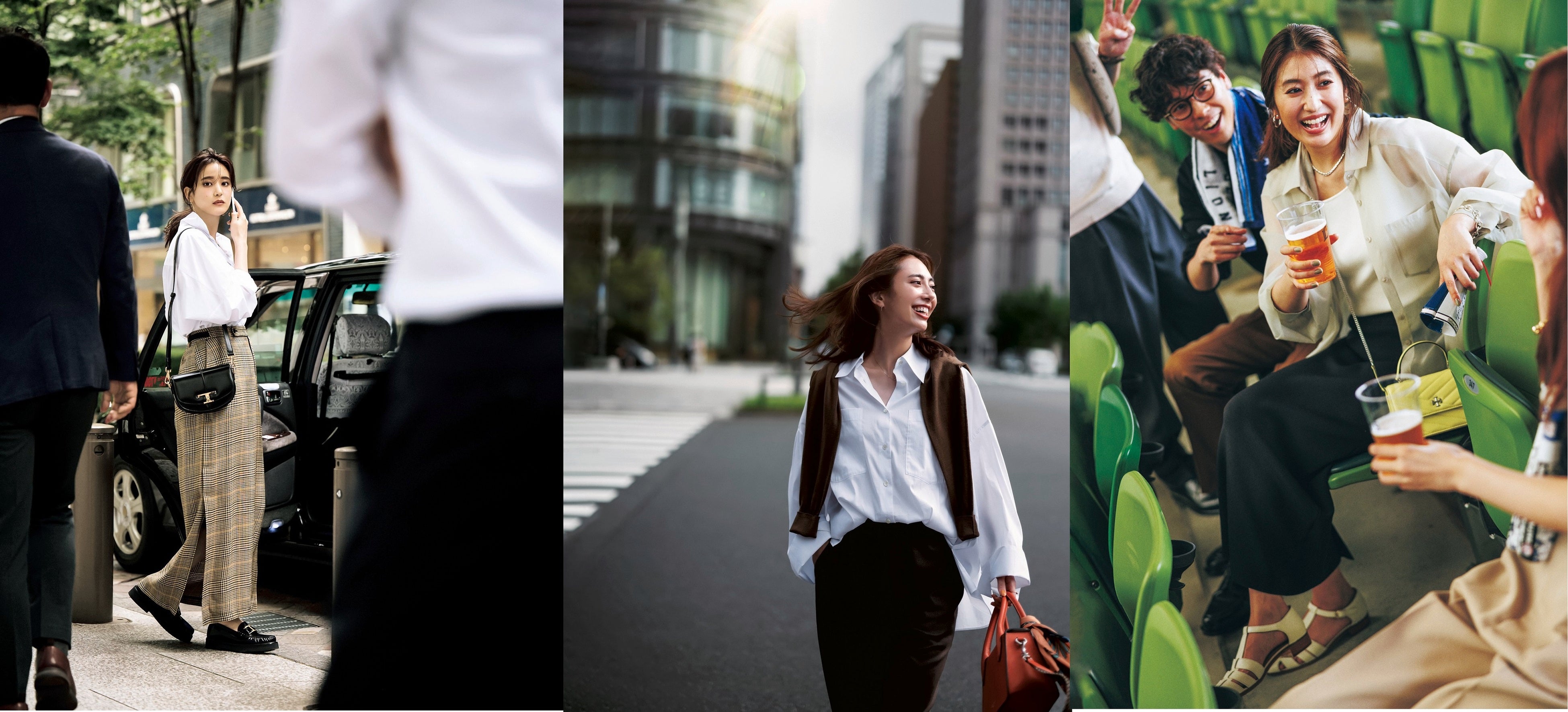 左から／山崎紘菜、土屋巴瑞季、有末麻祐子