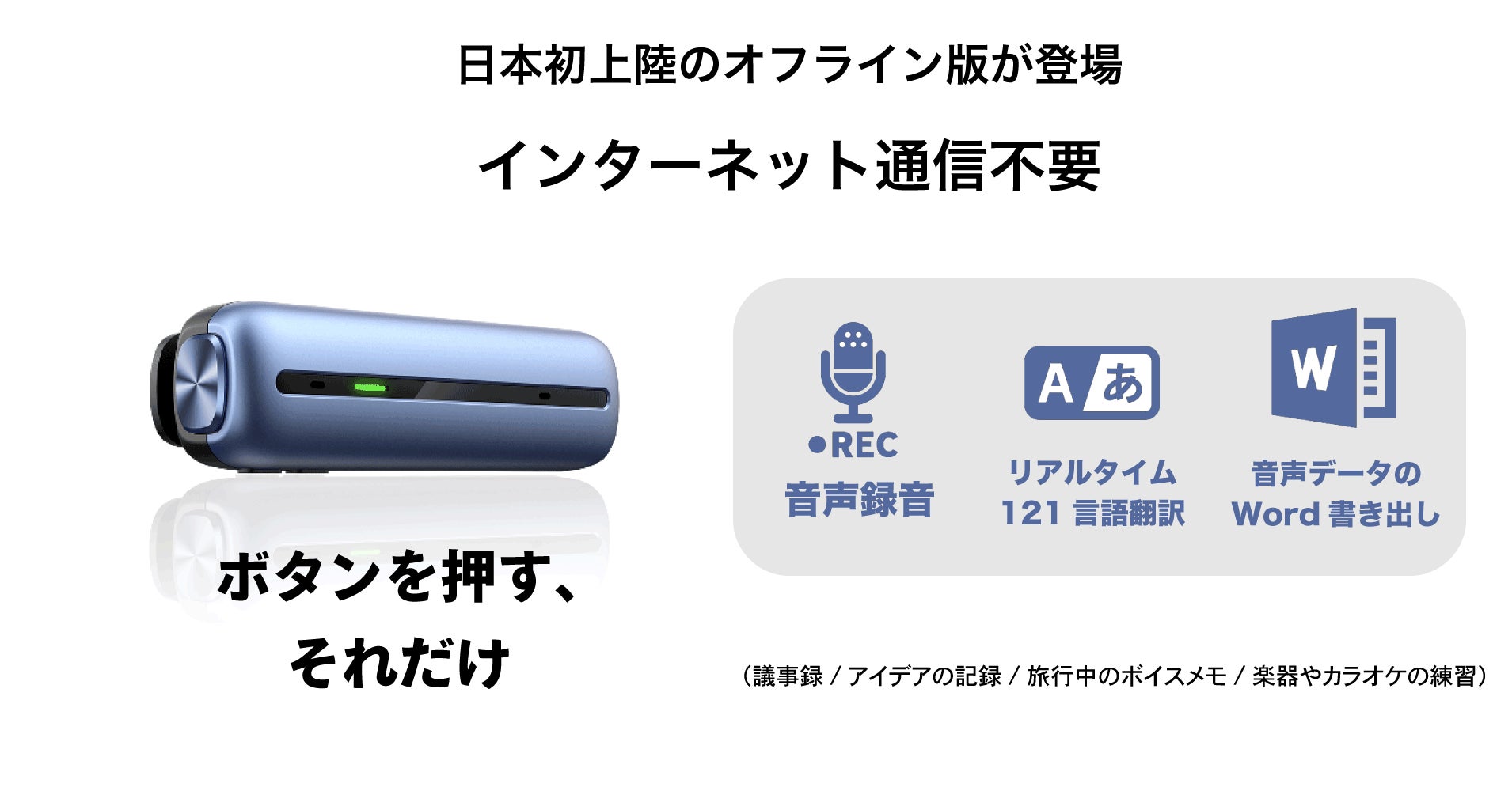 海外との会議、国内会議を効率化させる夢のようなボイスレコーダー