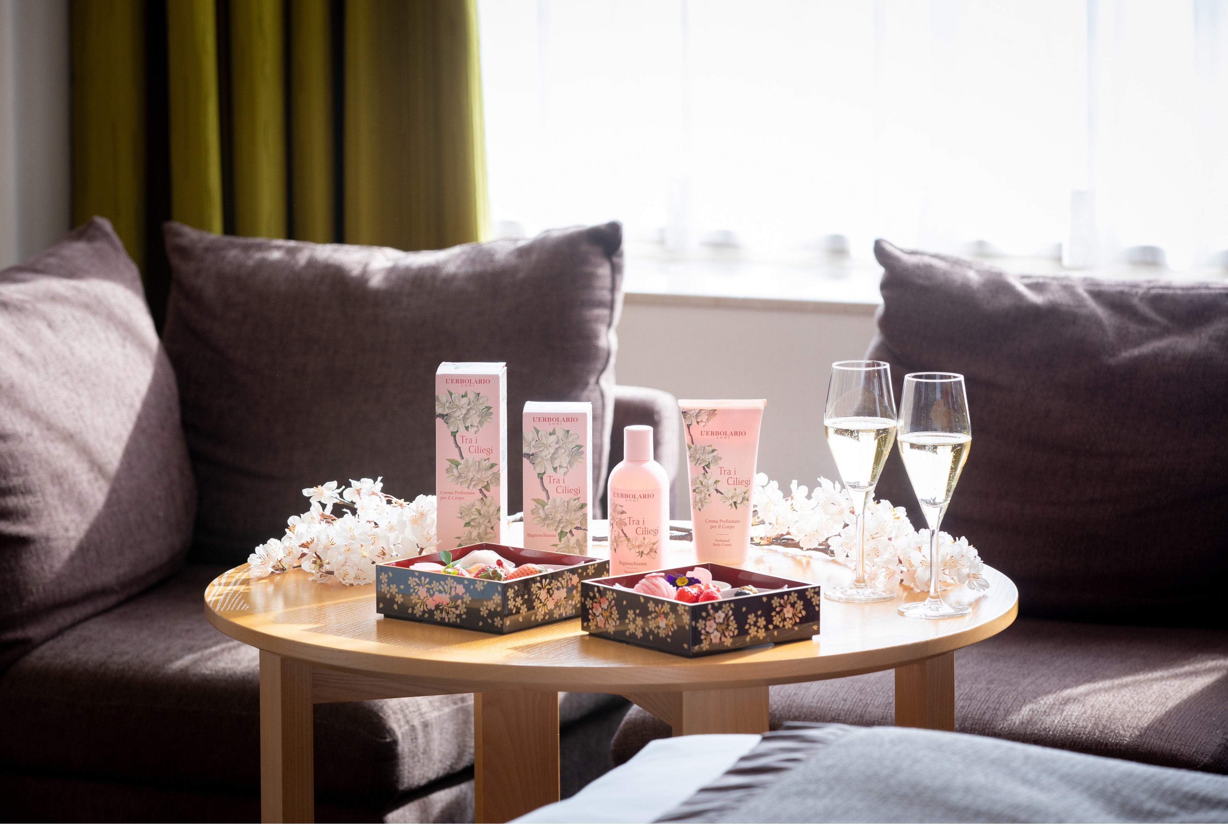 シャンパンと共に癒しのひとときを