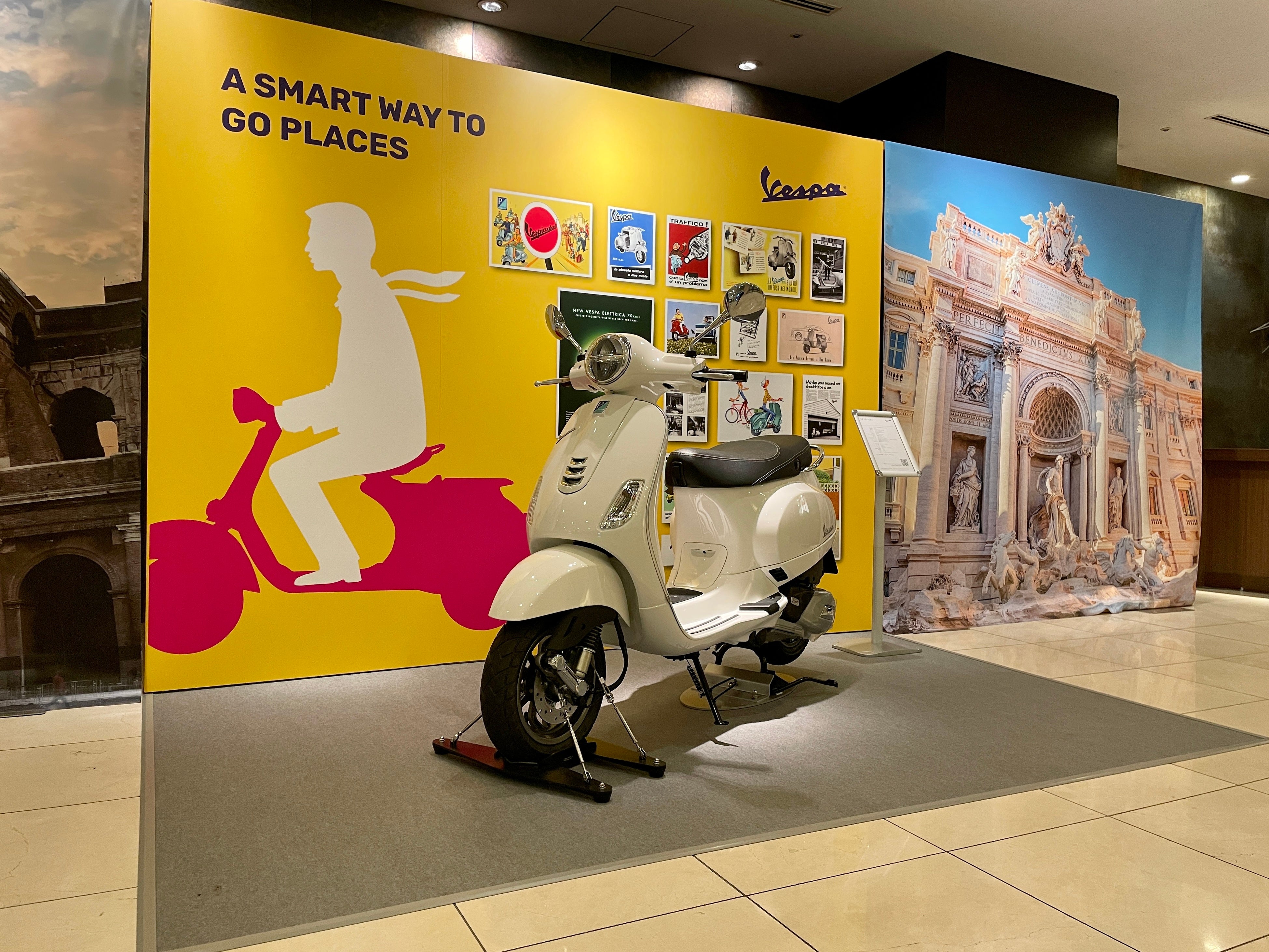 人気スクーター「Vespa」 協力：ピアッジオ グループ ジャパン 株式会社