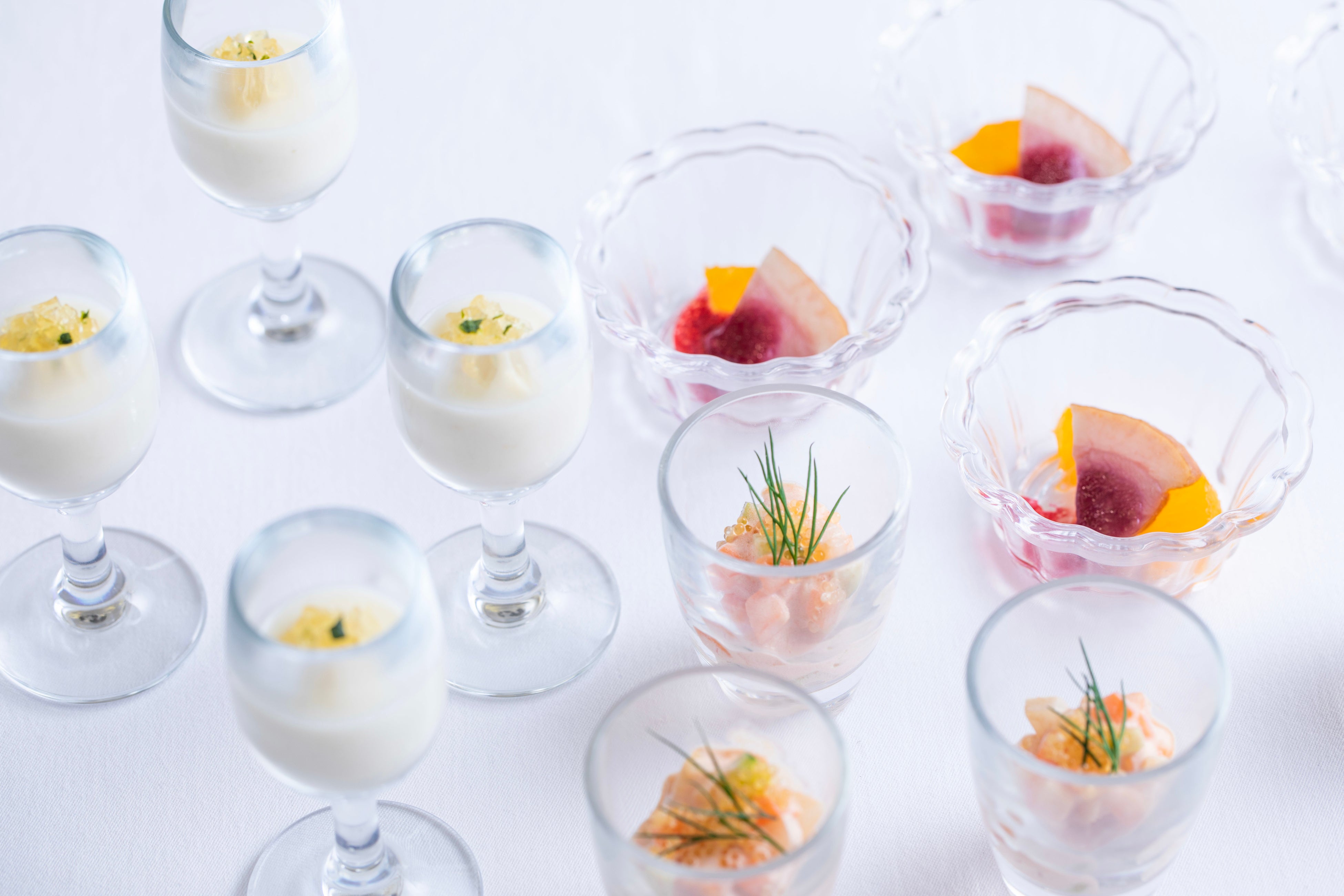 上記3名の若手料理人が考案したオードブル