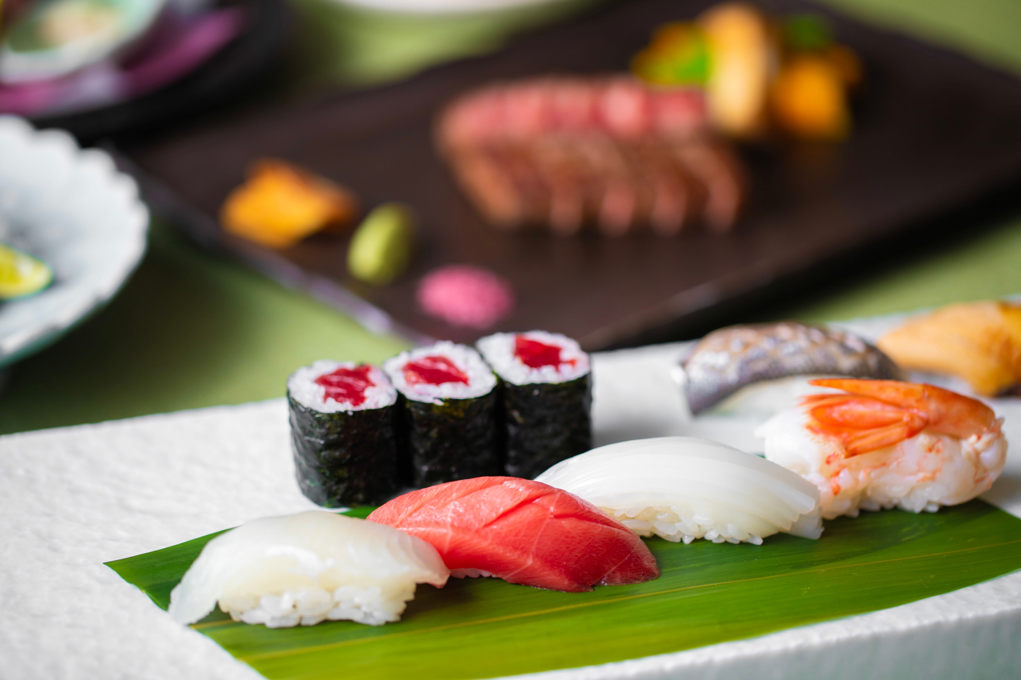 レストラン「味街道 五十三次」の寿司＆和牛ステーキコース