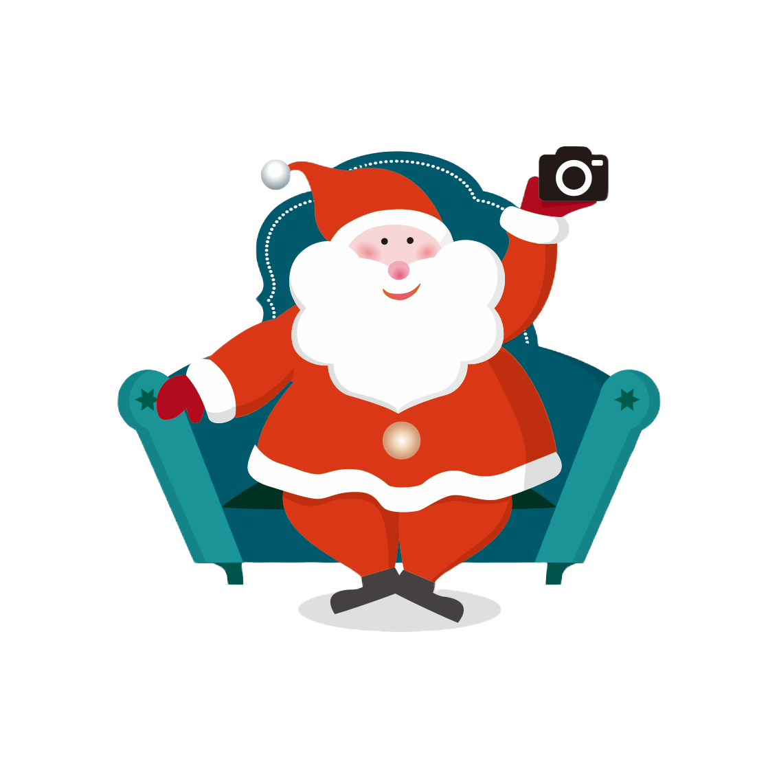 サンタクロースと記念写真ができるコンテンツをご用意