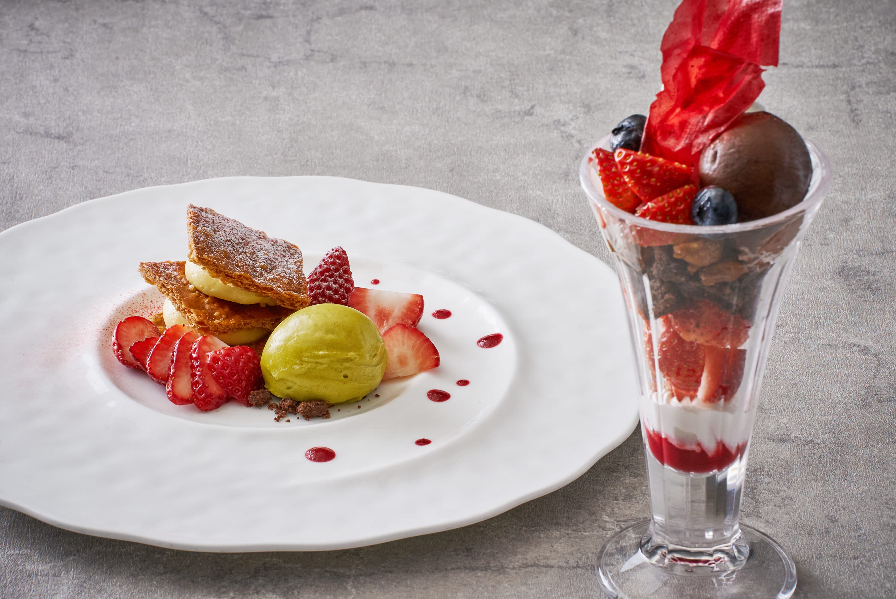 2種類からお選びいただけるグランデザート（品川プリンスホテル）