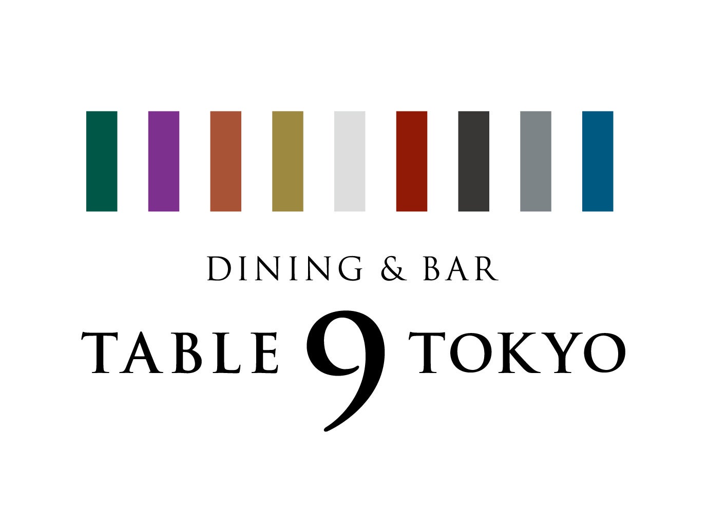 ホテル最上階のレストラン『DINING & BAR TABLE 9 TOKYO』ロゴ（品川プリンスホテル）