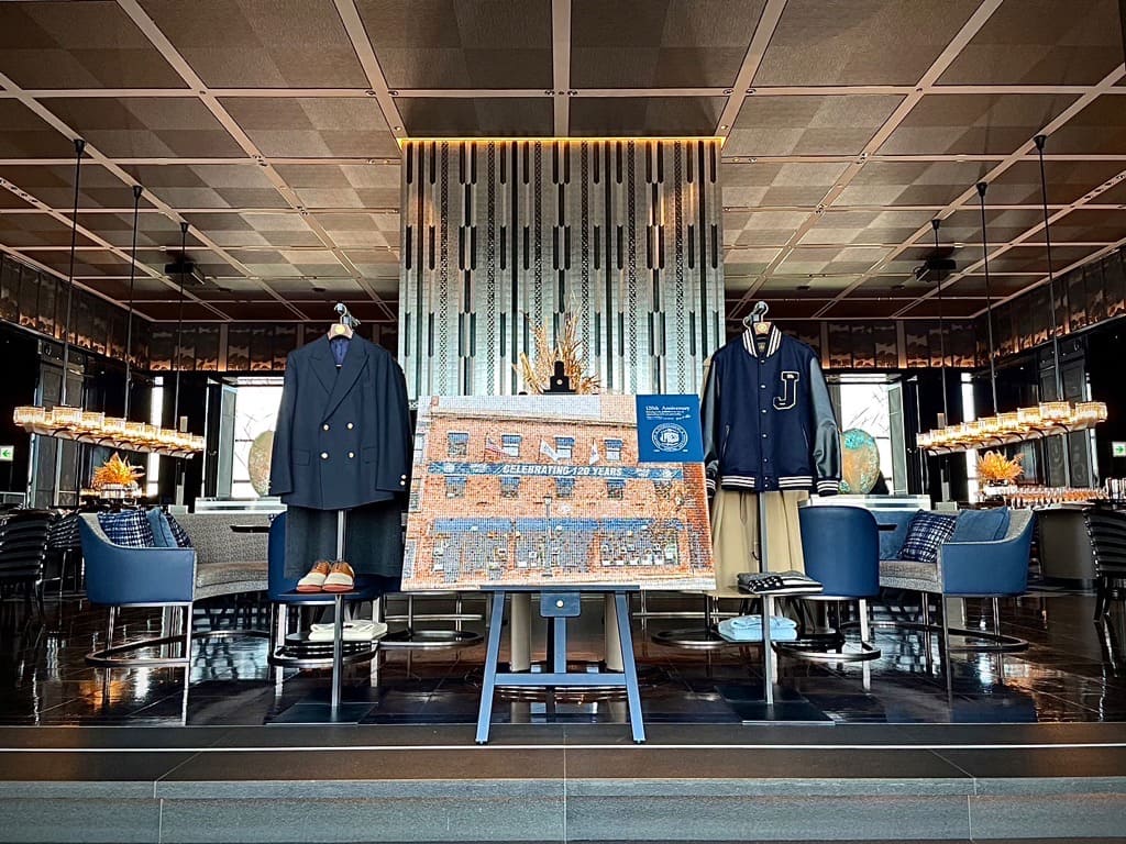 店内には『J.PRESS』の アーカイブ商品も展示（品川プリンスホテル）