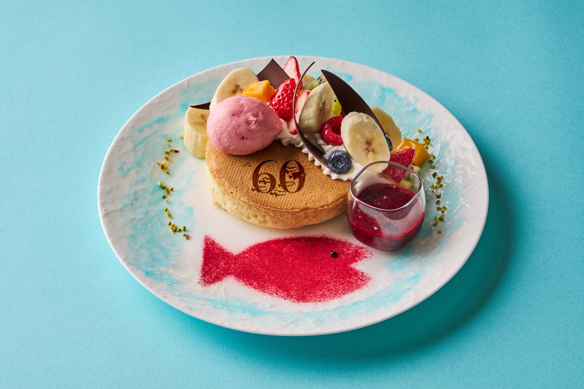 『スイミー』をモチーフにしたパンケーキ(品川プリンスホテル)