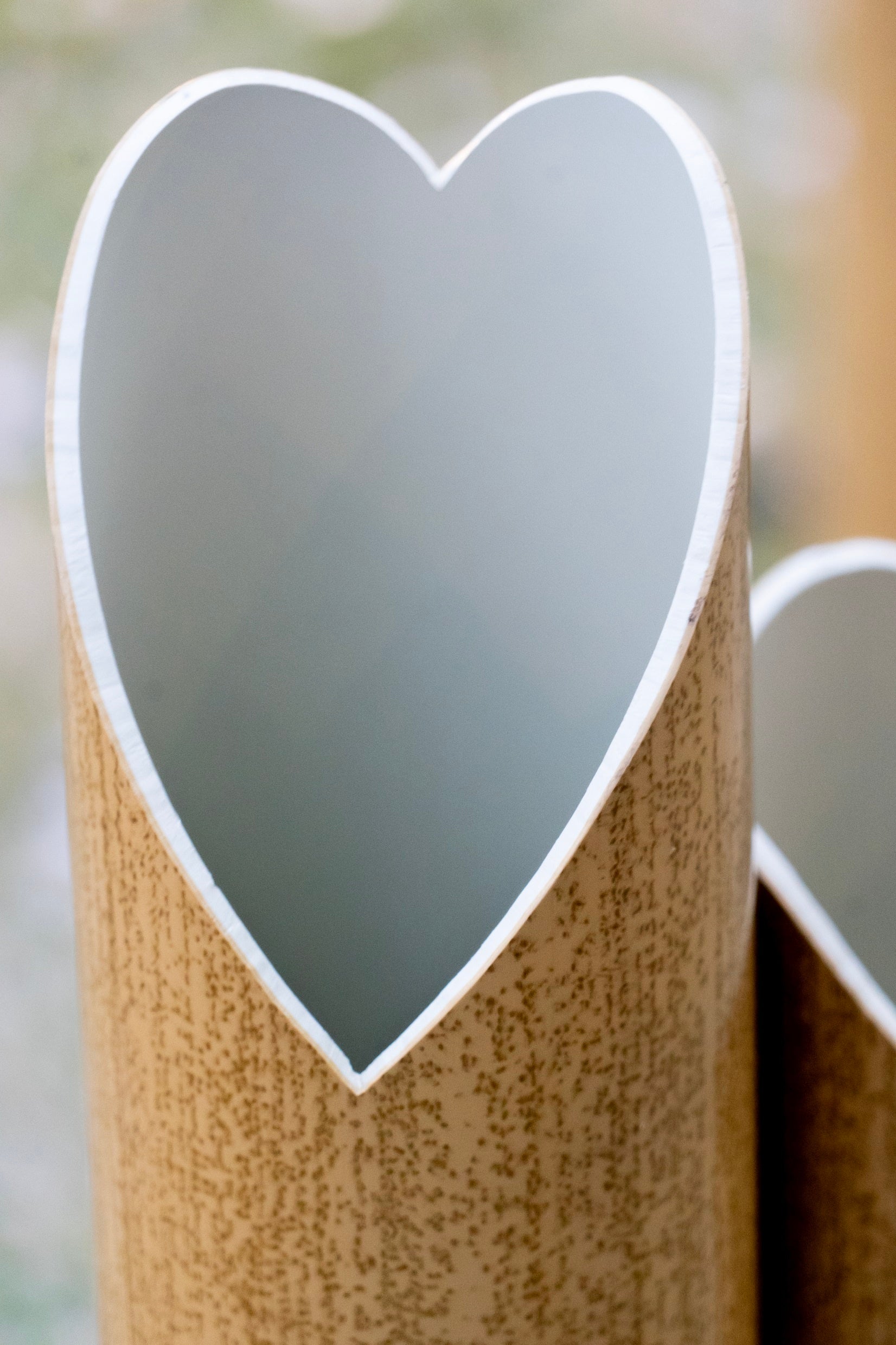 ハート型の竹あかり