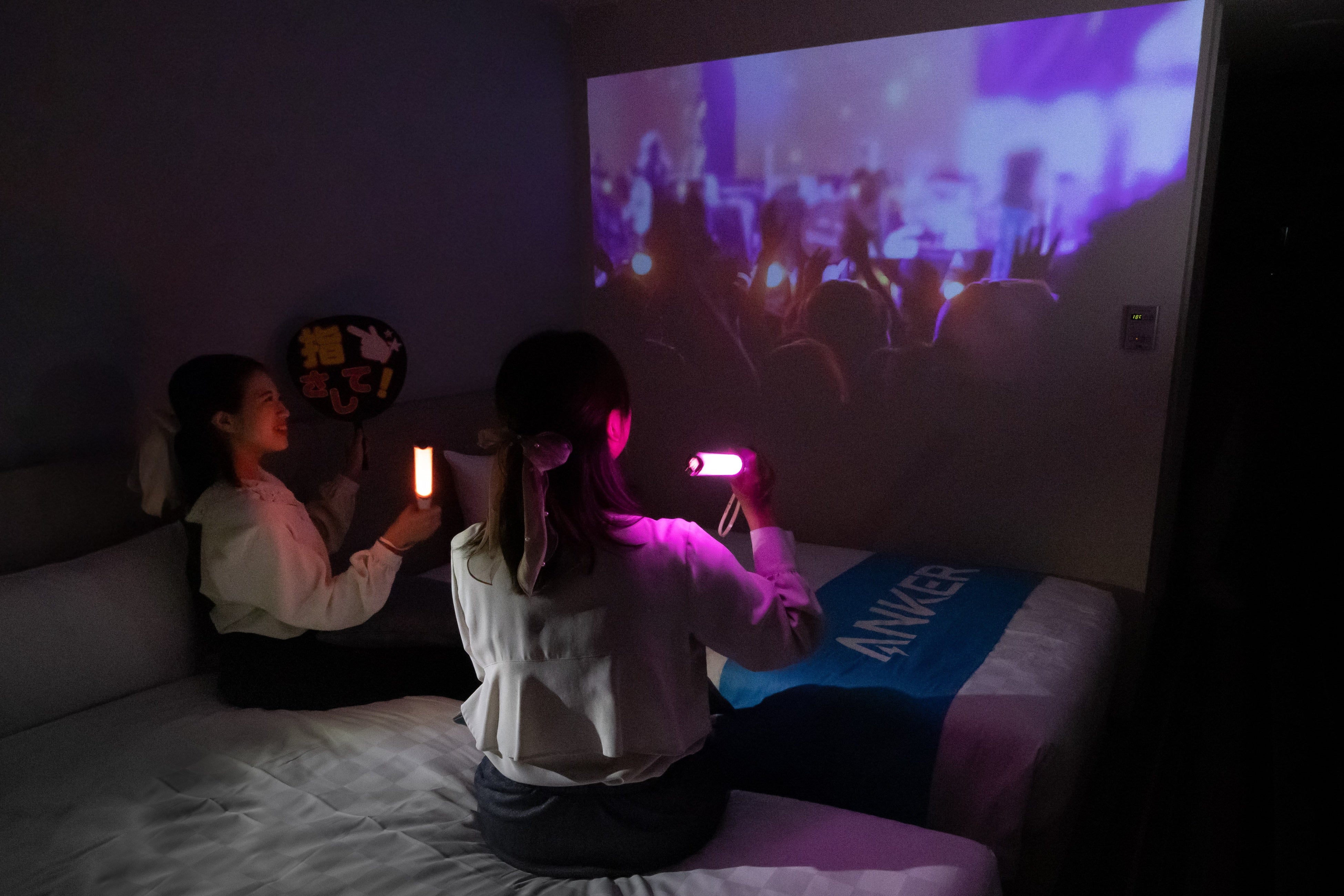 大画面で楽しむ“推し活”にもおすすめ（品川プリンスホテル）