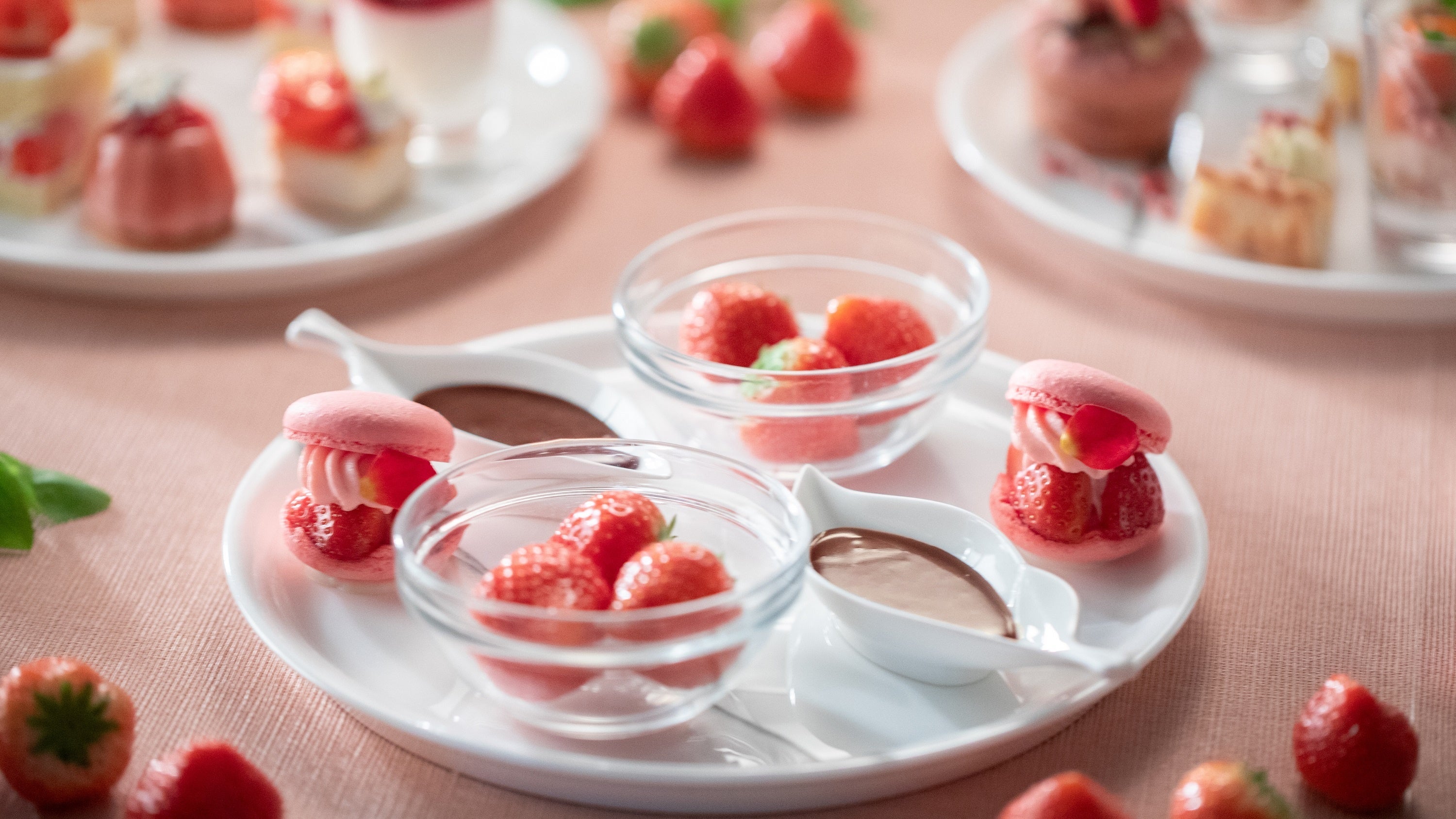 フレッシュないちご3種の食べ比べ