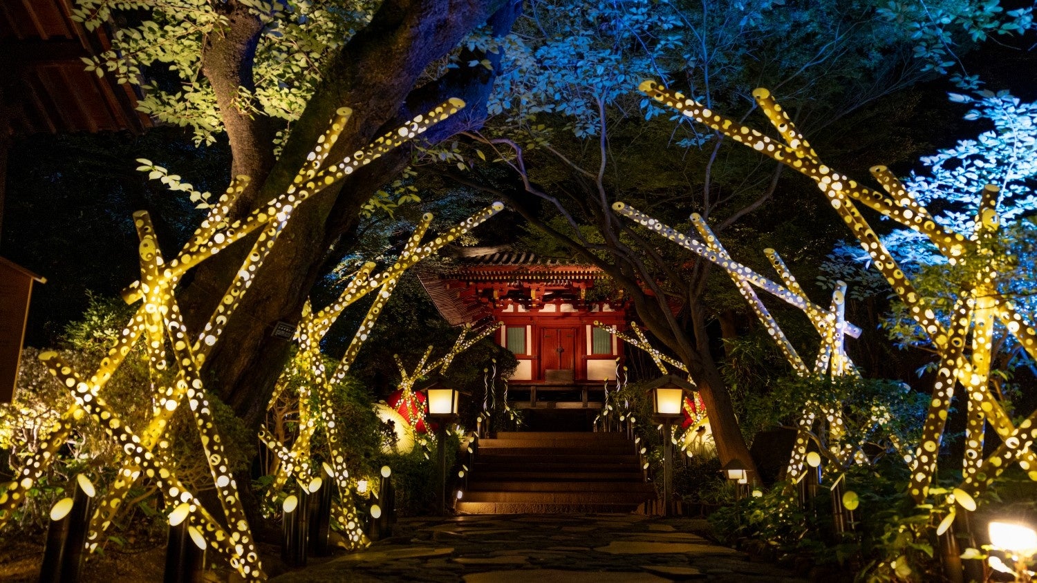 日本庭園「竹あかり」