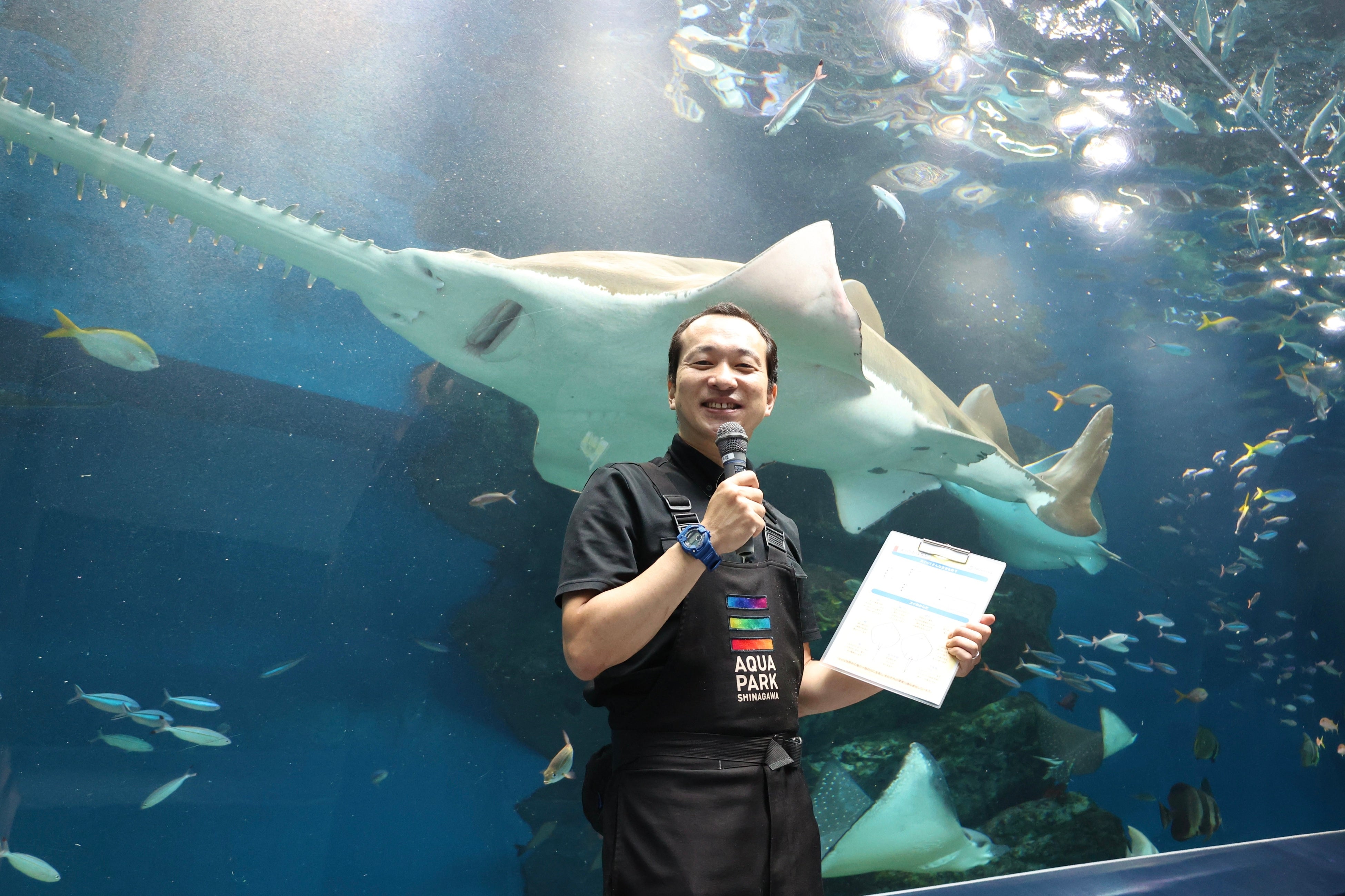 飼育スタッフによる生態解説（品川プリンスホテル）