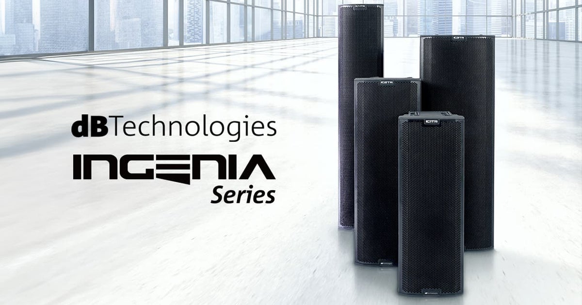 RDNetアダプターを搭載し、マネージメントがスムーズに行えるようになった2-Wayアクティブスピーカー dBTechnologies INGENIAシリーズを新発売