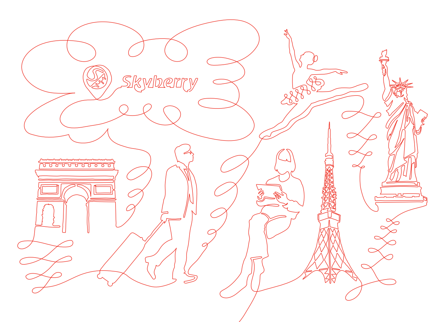 コンセプトグラフィック「想いをつなぐスカイベリー」