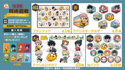 TVアニメ『呪術廻戦』 第2弾 新規描き起こしオリジナルグッズ『まるくじ』が登場! TVアニメ『呪術廻戦』 第2弾 新規描き起こしオリジナルグッズ『まるくじ』が登場!