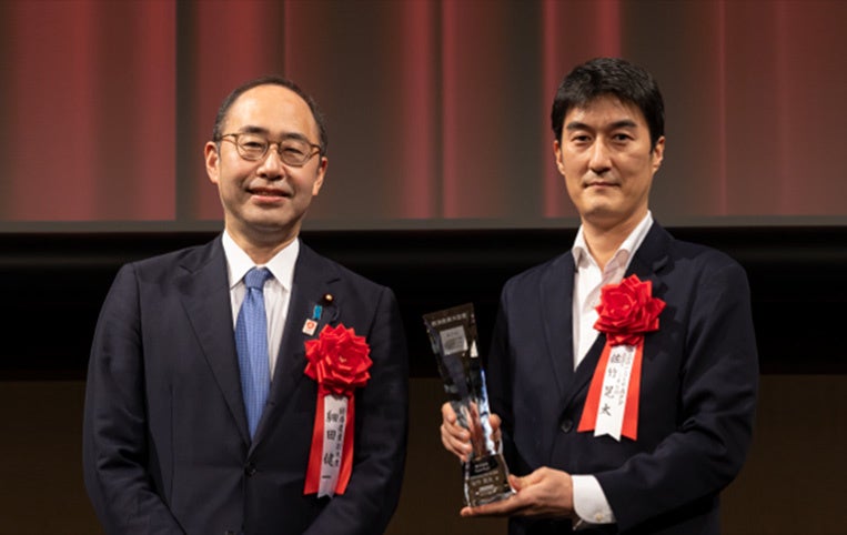 前回（第21回JVA）表彰式の受賞風景