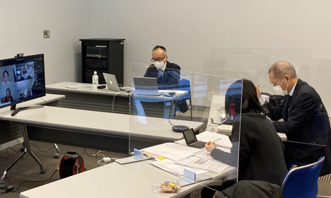 海外企業とのオンライン商談会の様子