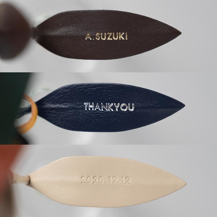 イニシャルやメッセージの 刻印イメージ