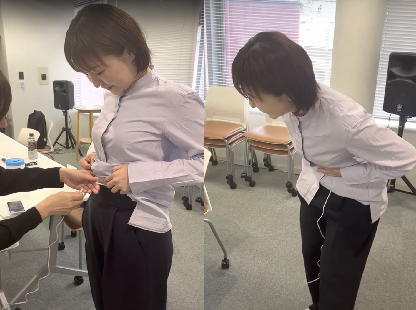 ピリオノイド体験の様子