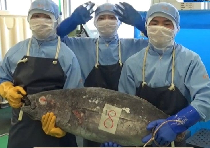 函館水産高校の実習のようす
