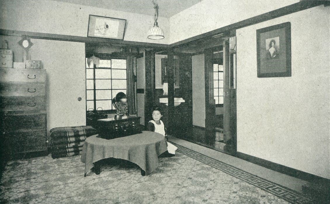 代官山アパート　「建築雑誌」昭和2年(1927)7月号よりE号内部