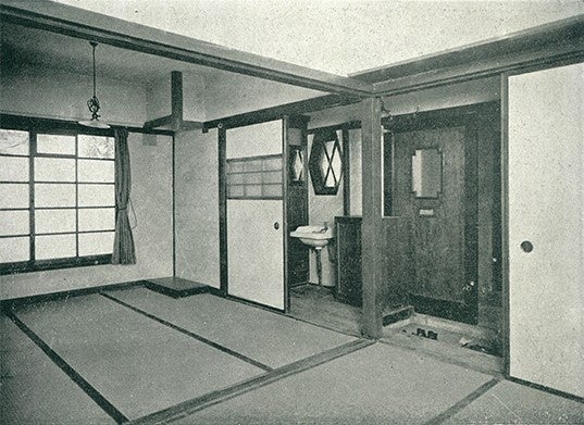 代官山アパート　E号内部 「建築雑誌」昭和2年(1927)7月号より