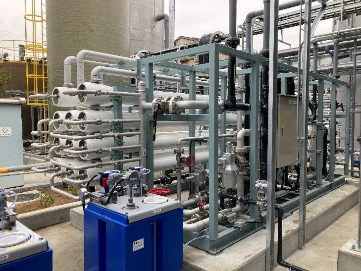 水のリサイクルを可能にする排水回収装置（ROユニット）