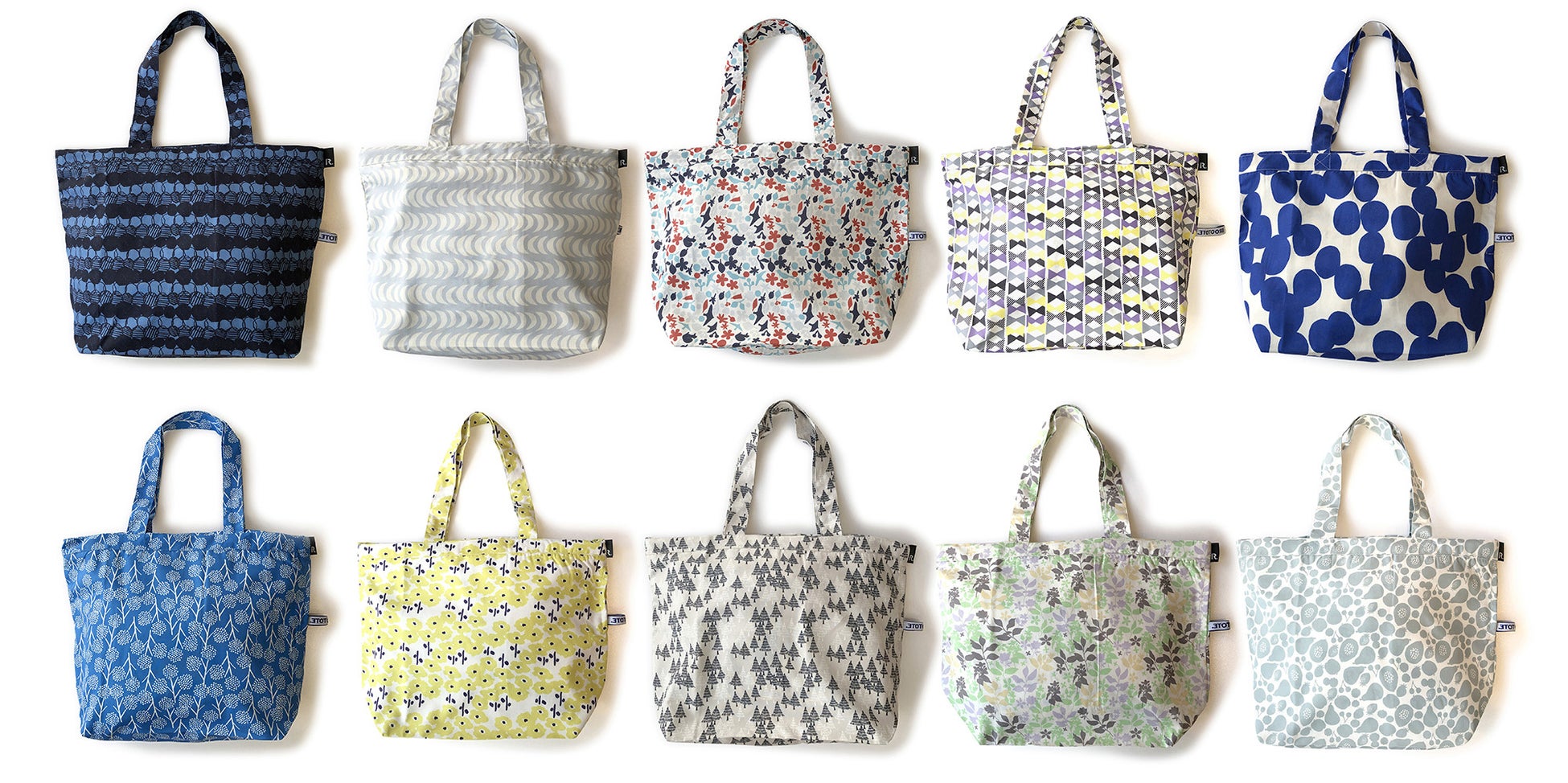 爽やかなパターン柄や北欧風パターン柄など10種類が揃います