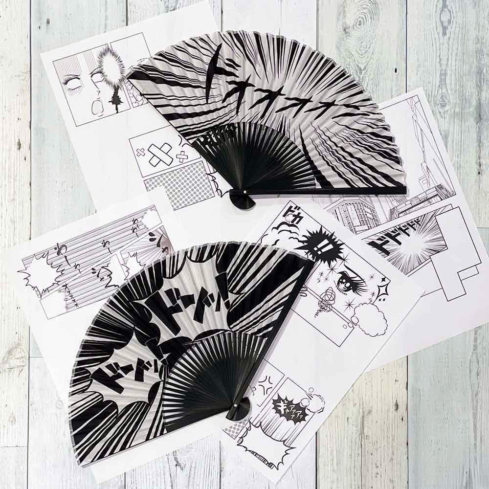 マンガの1コマを切り取ったようなユニークなデザイン(全2柄)