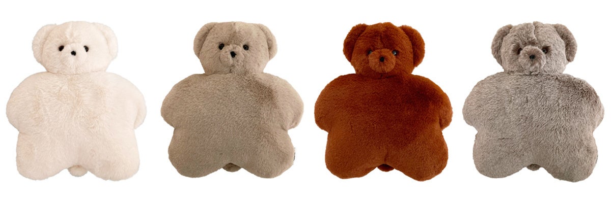 左から　WHITE、BEIGE、COCOA BROWN、MIX