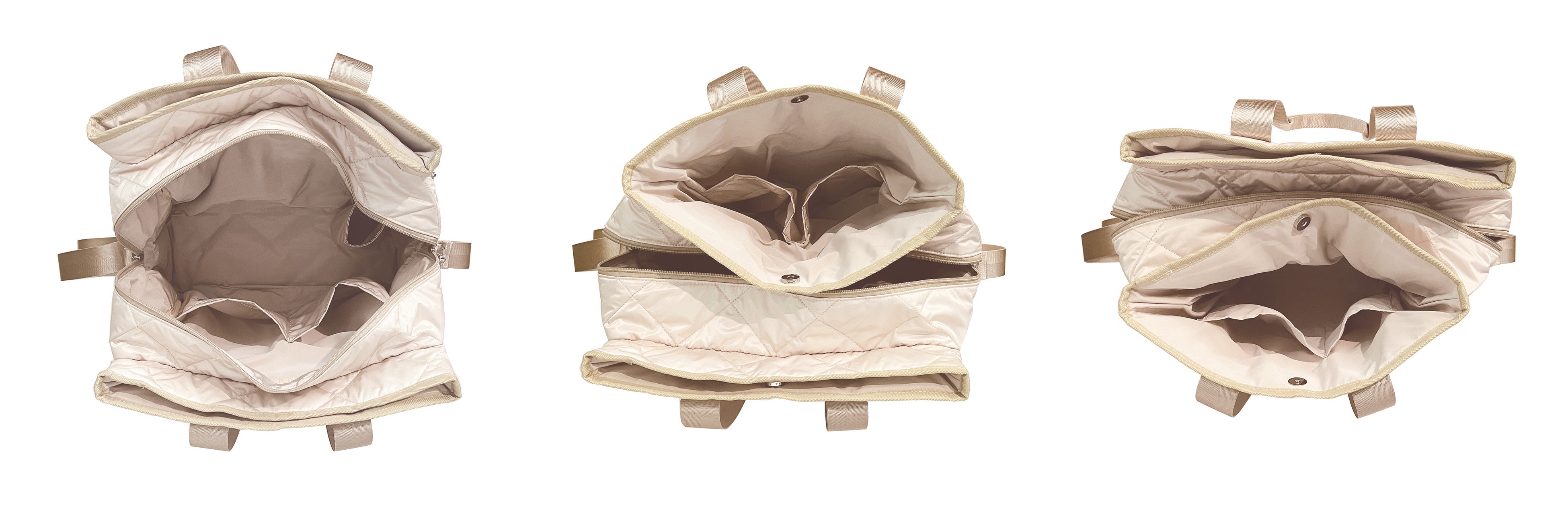 内外10か所のポケット付きで、たくさんの荷物もスッキリ収納