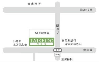 地図：記者会見実施場所　TAIKEIDO NEO
