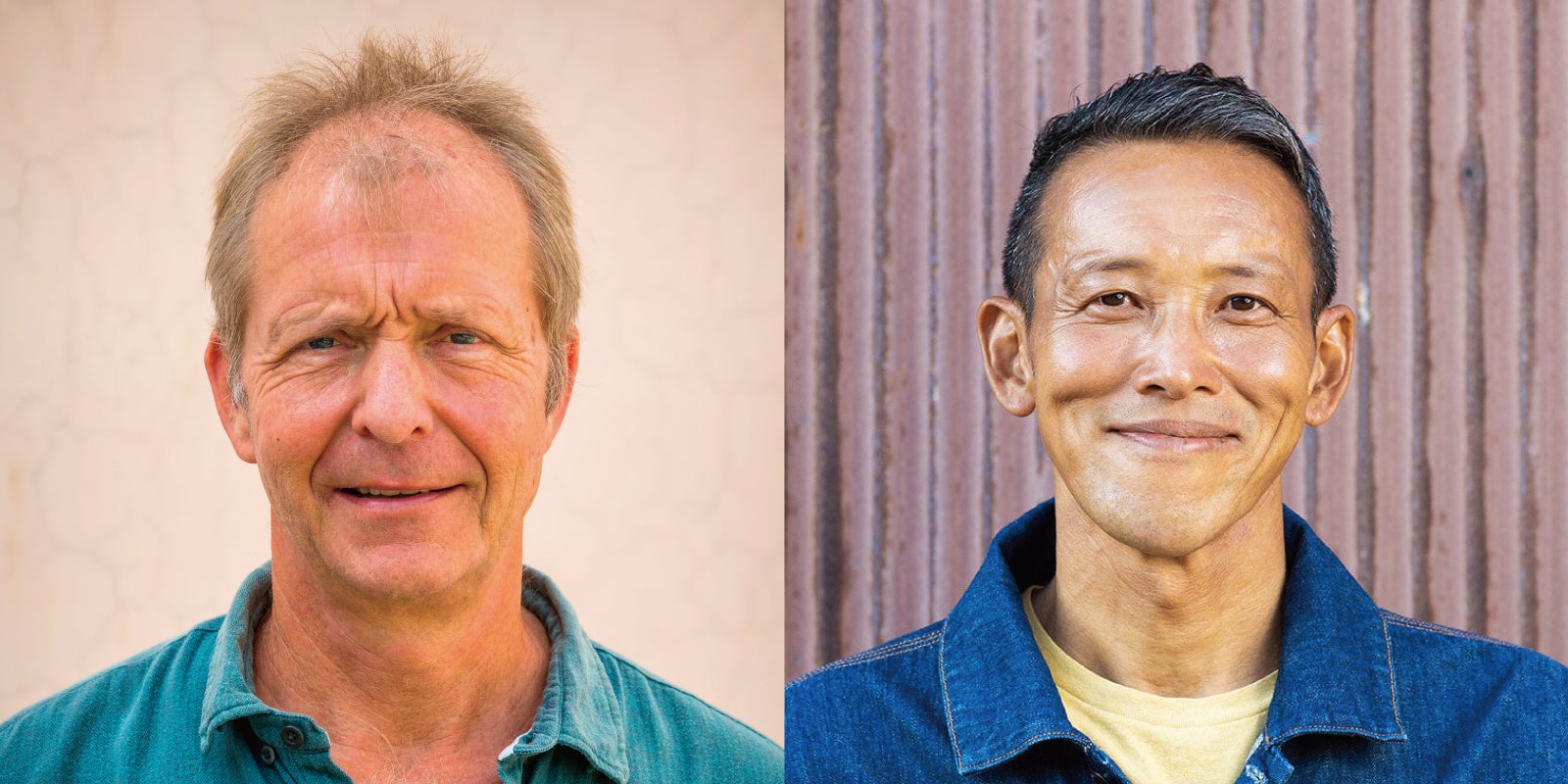 左：ドクターブロナー ゲロ・レソン　右：パタゴニア日本支社 近藤勝宏