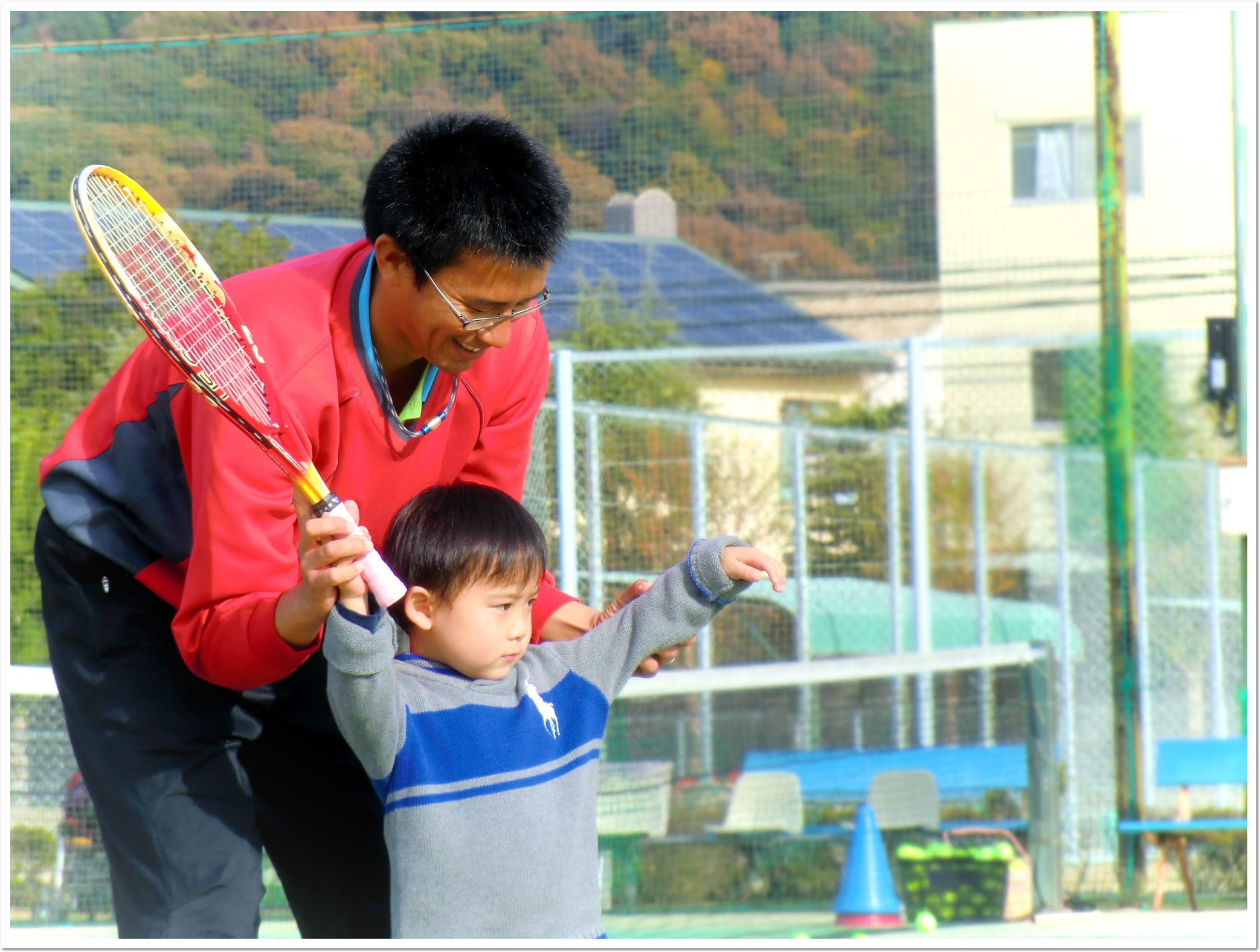 地域の人気イベント「なかよし親子テニス無料体験会」