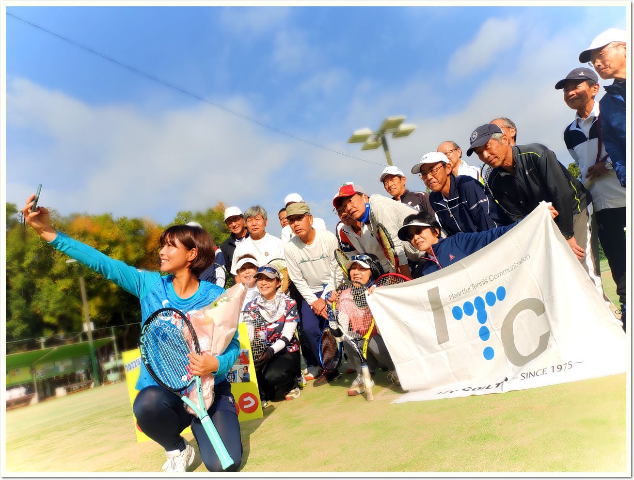 合言葉は”ハートフル テニス コミュニケーション”（テニスであたたかいふれあいを！）。