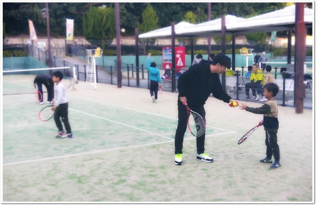 楽しく親子の思い出作り。 なかよし親子テニス秋の無料体験会