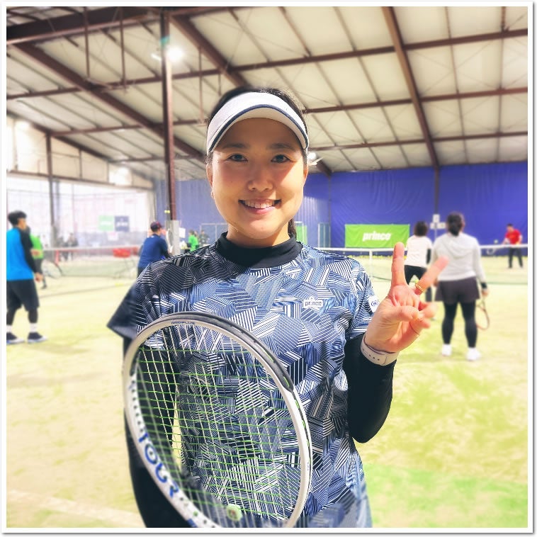 今西 美晴プロ  昨年ITC京都西インドアテニスクラブ校に続いて登場