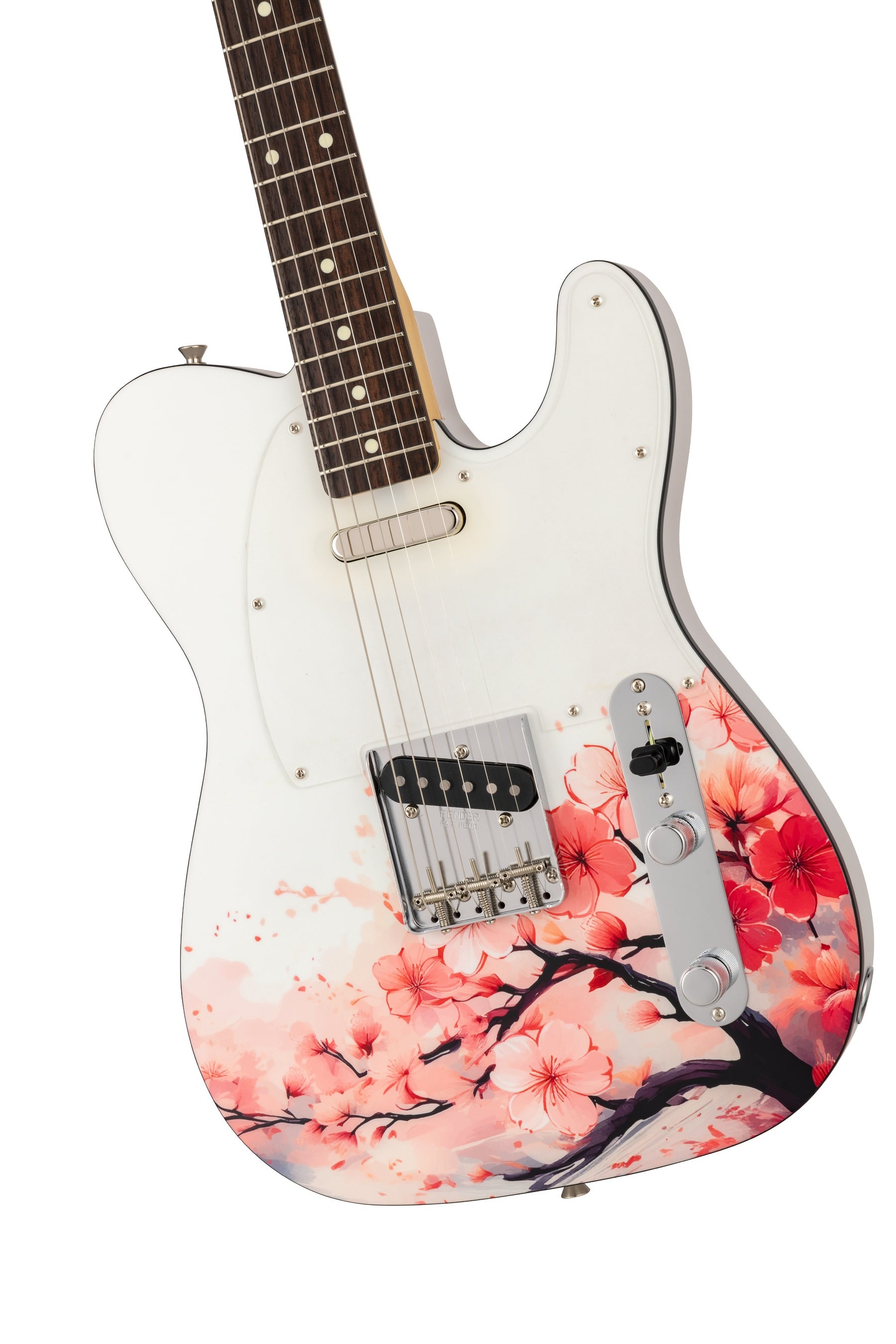 Fenderより、日本の春を奏でる”桜を纏った”エレキギターが登場