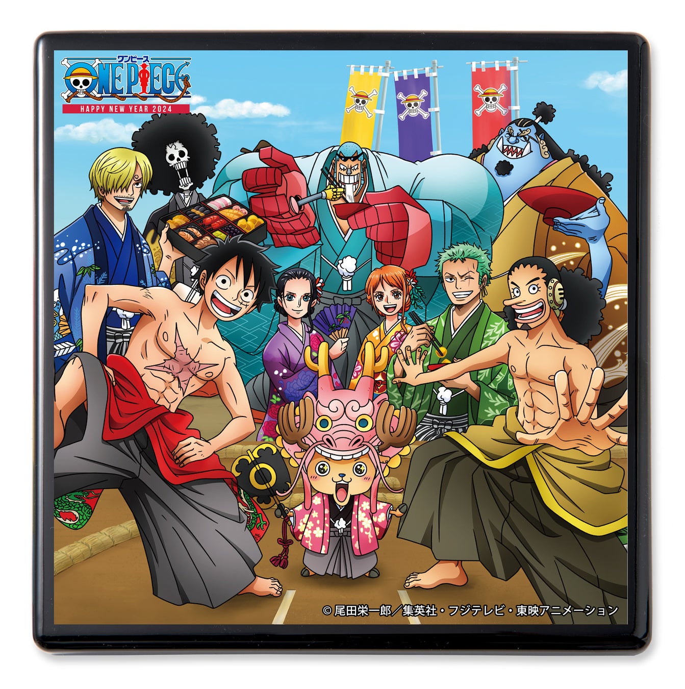 ワンピースおせち2024 麦わらの一味の重箱(蓋)