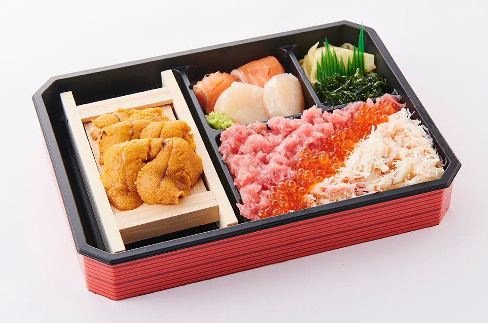 〈うに乃世壱屋〉板うに付き海鮮弁当
