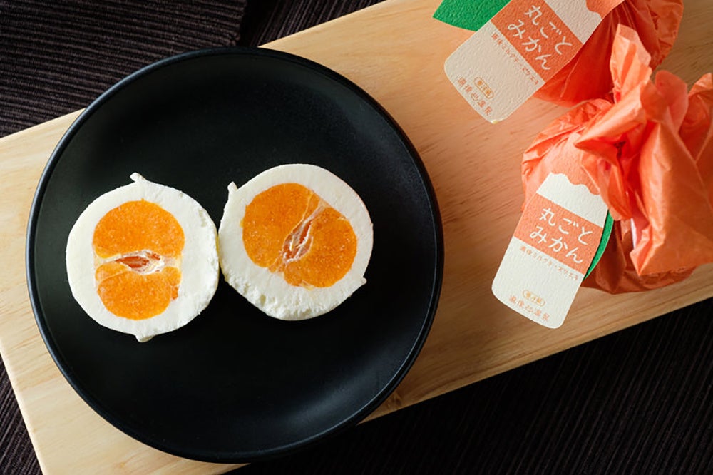 〈道後ミルクケエキ〉道後ミルクチーズケエキ丸ごとみかん