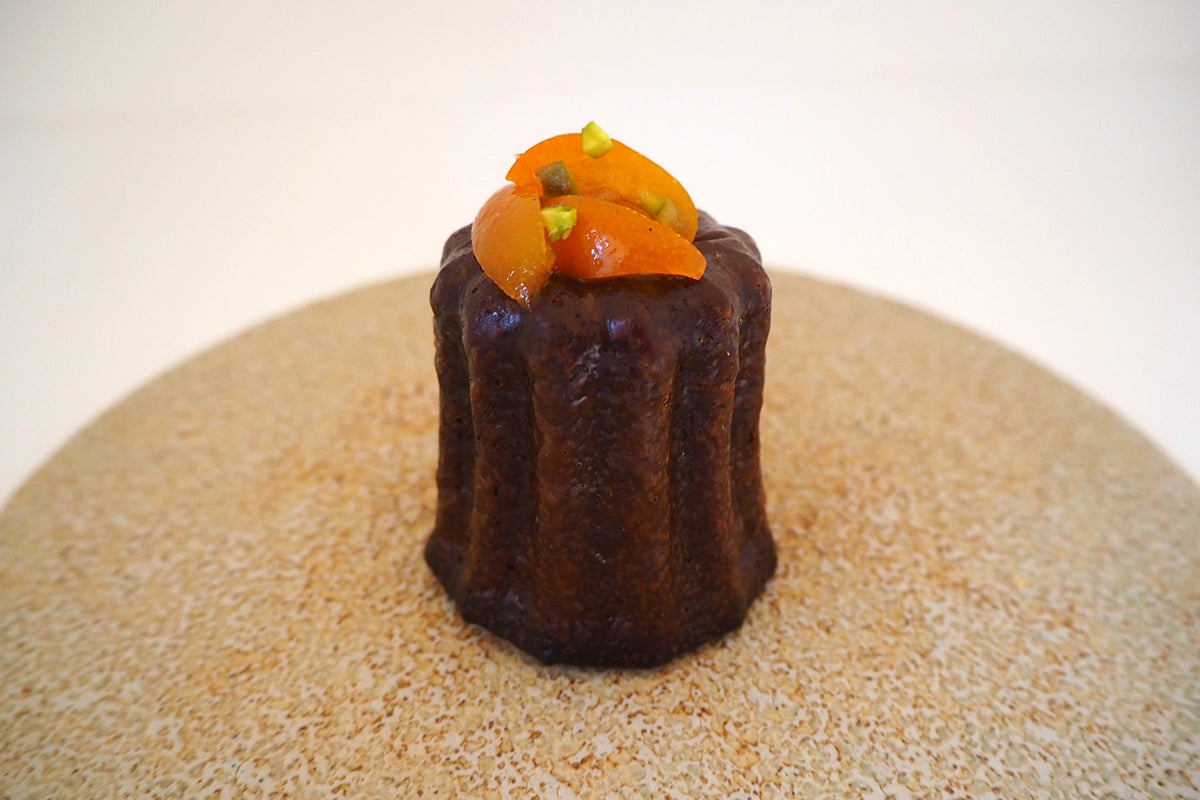 金柑とほうじ茶のカヌレ